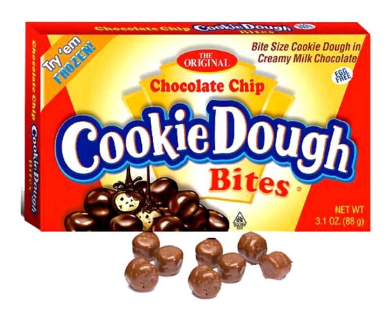 6 BOX CHOCOLATE CHIP COOKIE DOUGH BITES MOVIE THEATER SIZE SHIPPED FAST