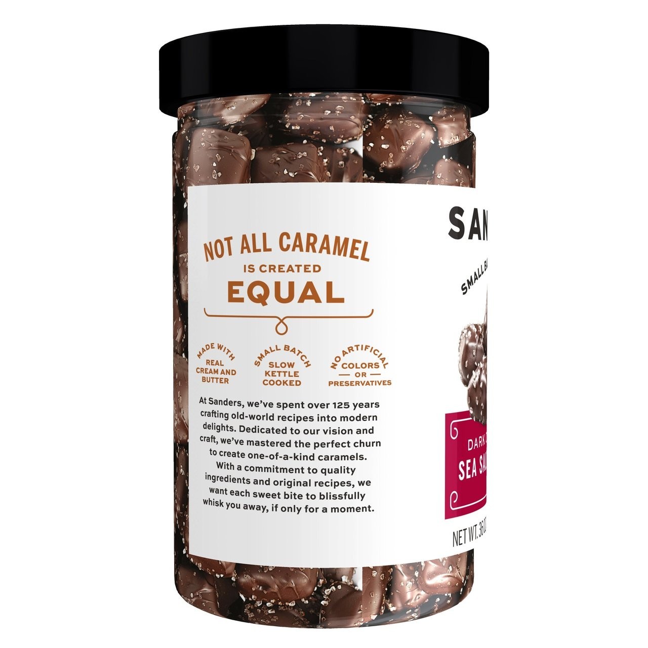 Sanders Dark Chocolate Sea Salt Caramels 36 oz