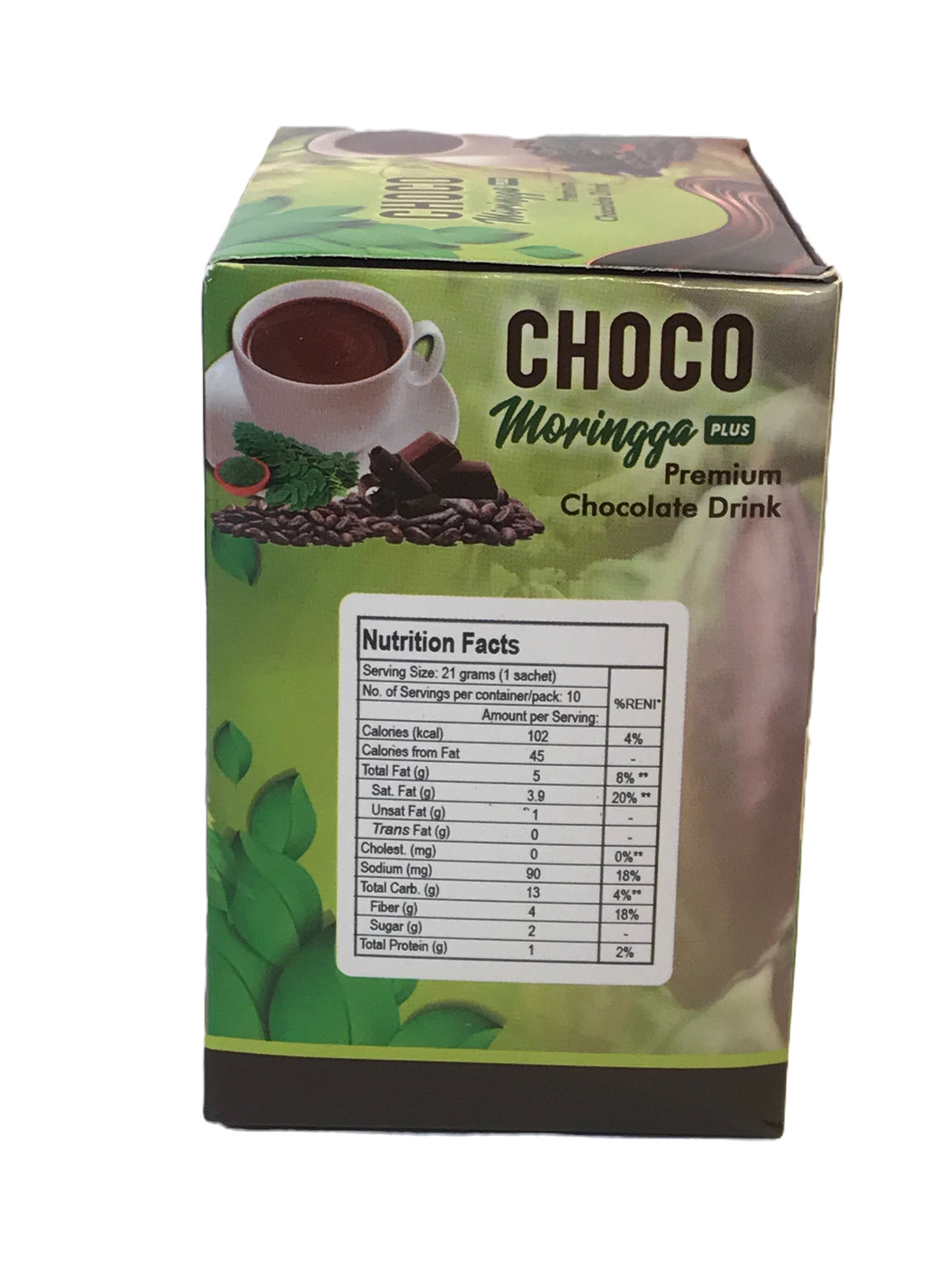 1 Box Choco Moringga Plus Premium Chocolate Drink