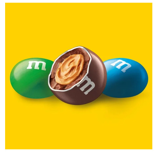M&M’S, Peanut Butter Milk Chocolate Candies, Family Size Bag, 345g