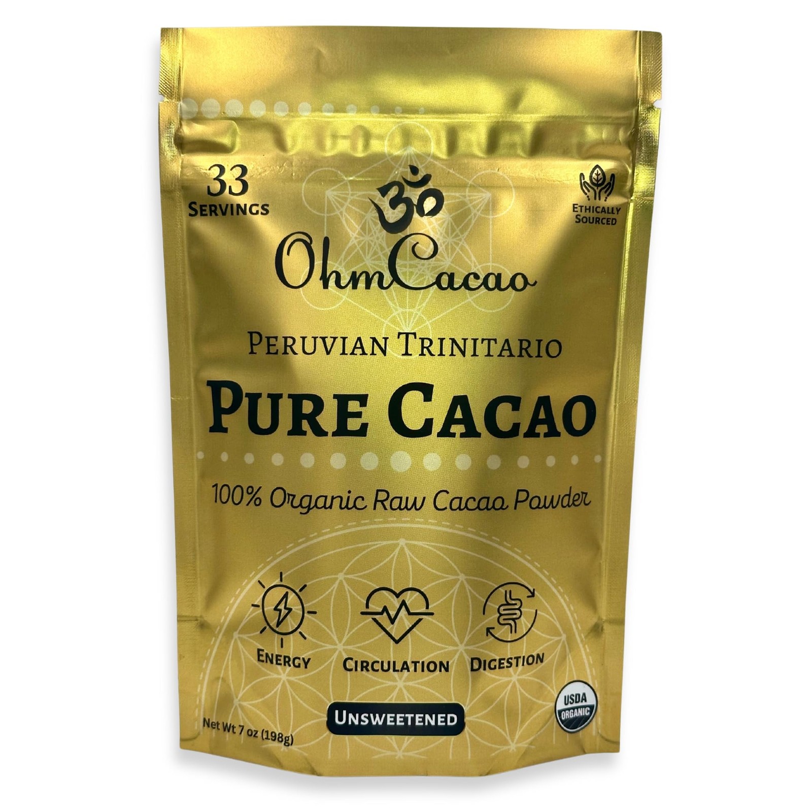 Ohm Raw Cacao Powder Organic Pure Unsweetened | Natural Source of Magnesium, …