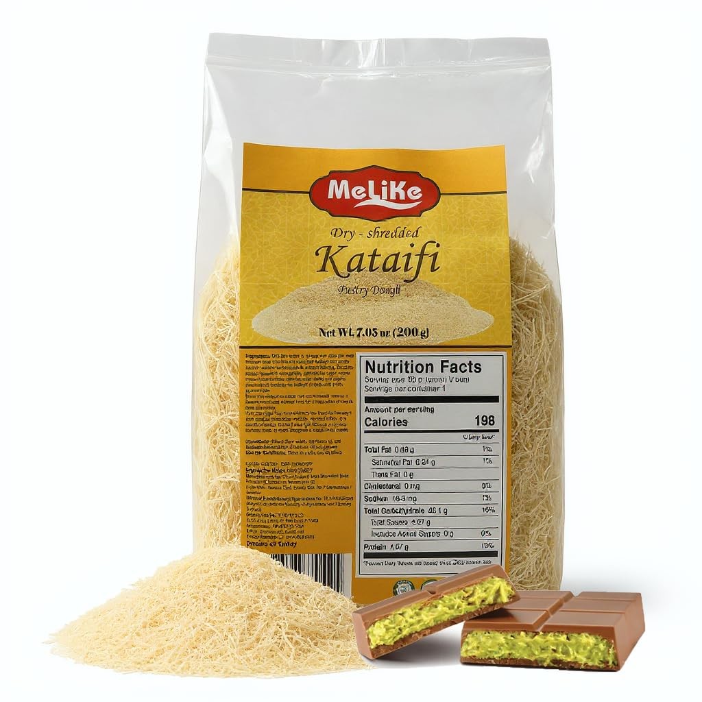 Dried & Chopped Kataifi Shredded Fillo Dough 7oz (200g). dried Kadayif Pastry…