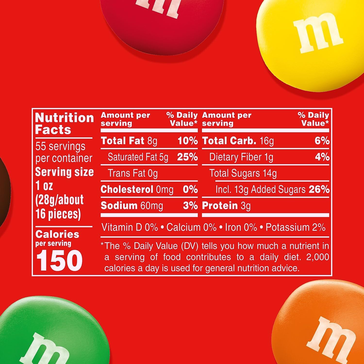 M&M’s Peanut Butter Chocolate Candy, 55 Oz,, ()