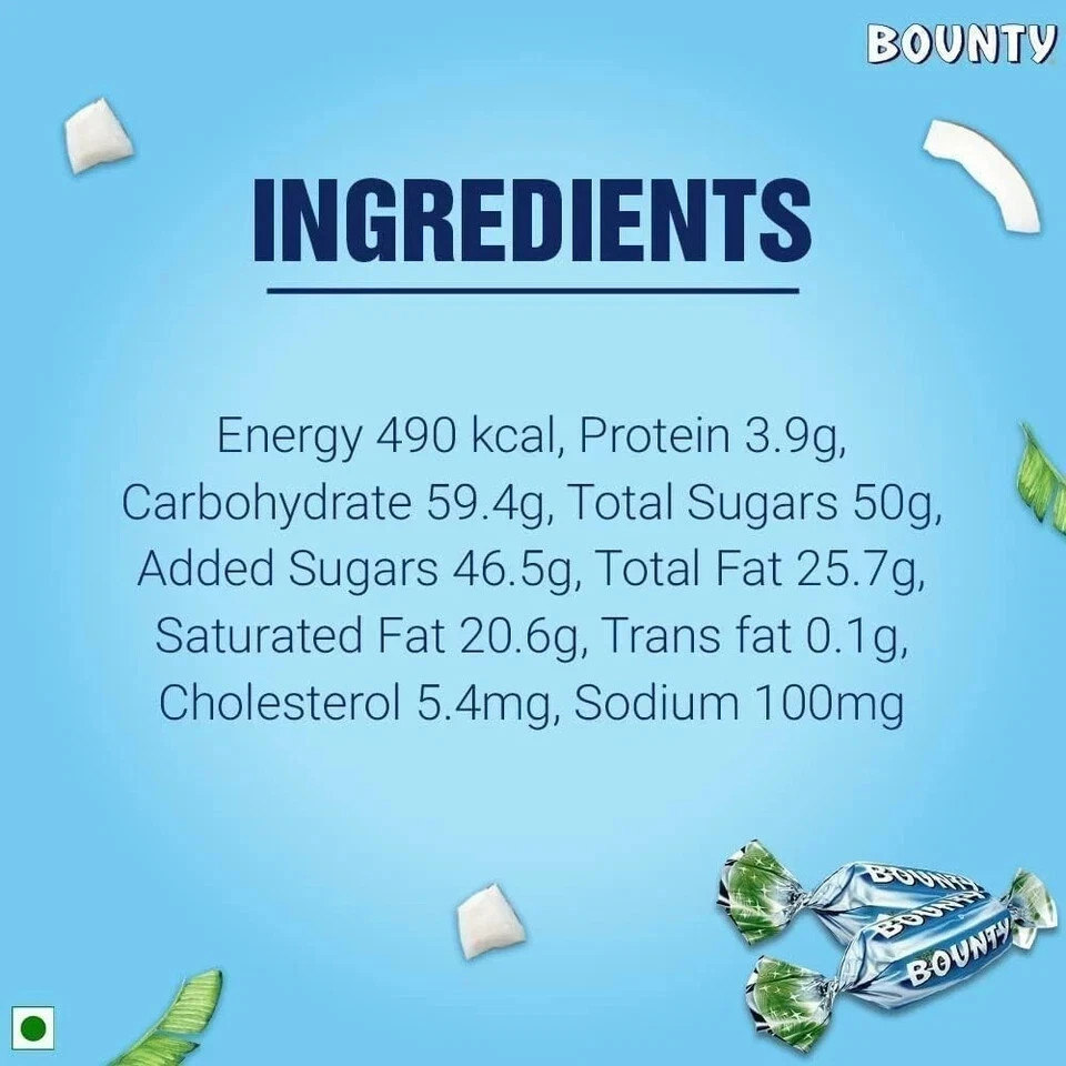 Bounty Miniatures Milk Chocolate Mini Bars 150g
