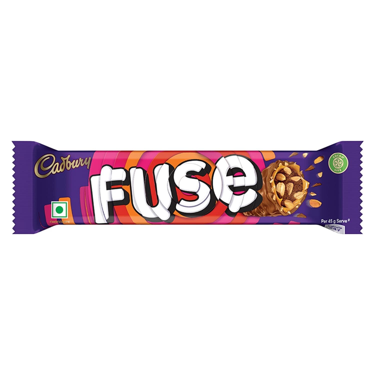 40 x Cadbury Fuse Peanut and Caramel filled Chocolate Bar, 24 g free ship