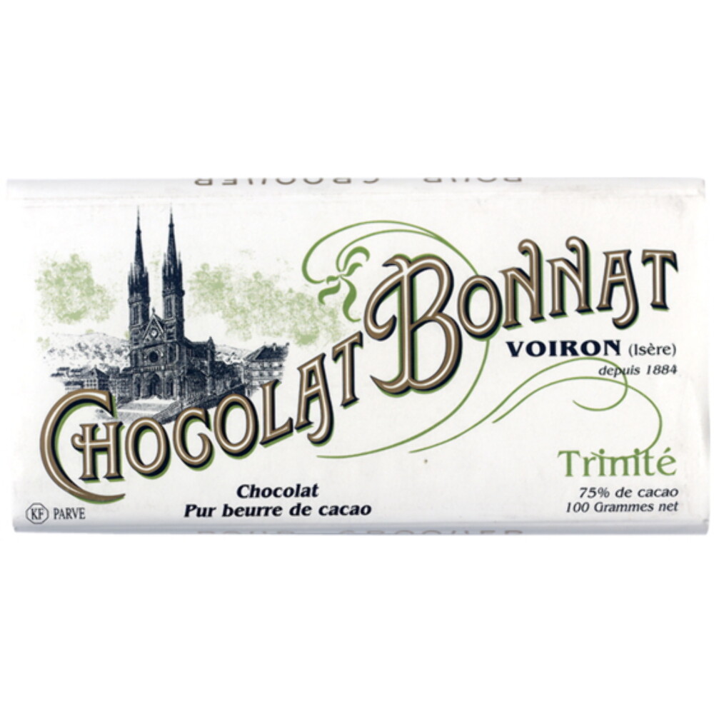 Chocolate Bonnat Trinité 75% Dark French Chocolate Bar