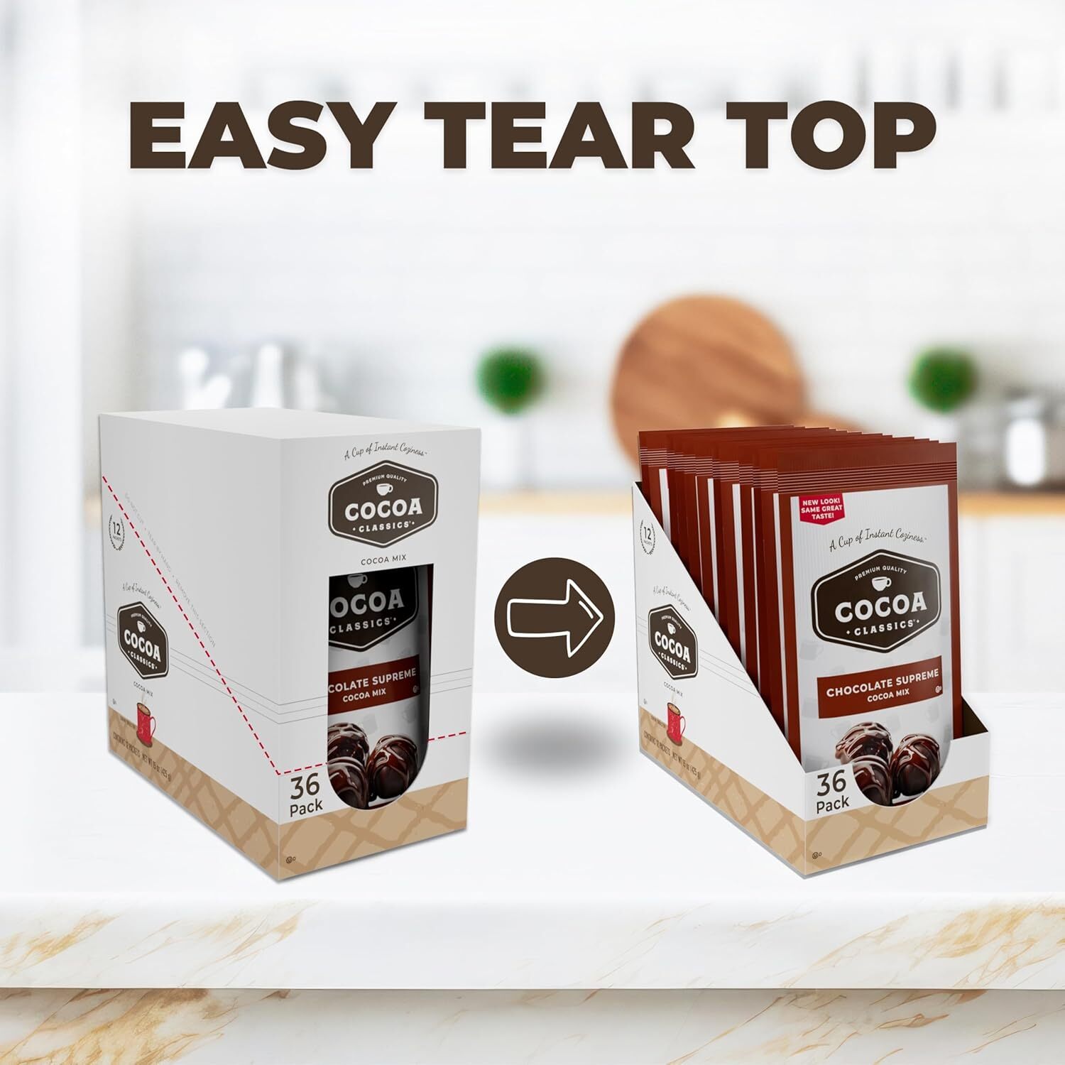 Cocoa Classics Chocolate Supreme Cocoa Mix, Hot Chocolate, Made with Nonfat Milk
