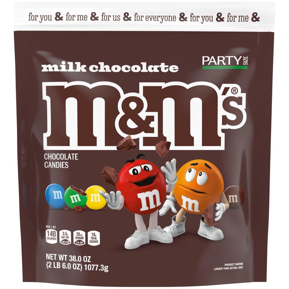 Peanut Milk Chocolate Candy Bulk Pack, Party Size, 38 Oz Bag