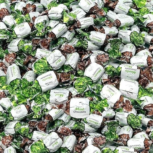 Chocolate Filled Mints – 6 lbs Bulk Hard Candies – Refreshing After Dinner Treat