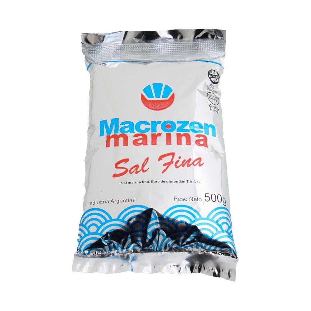 Sal Marina Fina Macrozen 500g x 3 unidades
