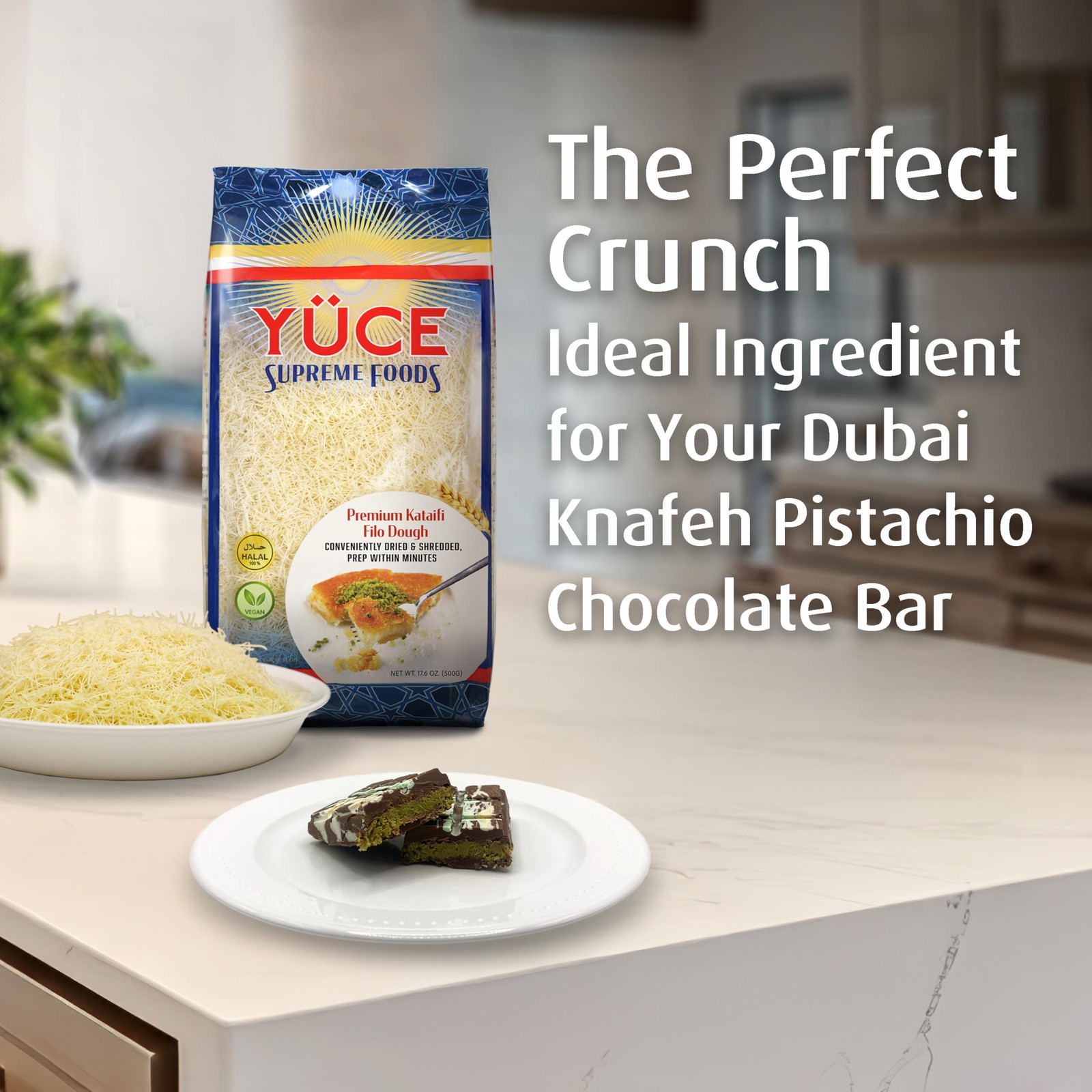 Kataifi Shredded Fillo Dough 500g (17.6 oz), Ingredient For the Viral Dubai C…