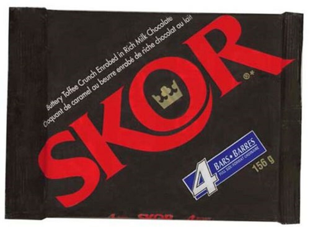 Hershey’s Canada Skor Candy Chocolate bar x 4 156g total