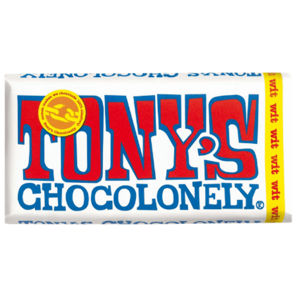 Tony’s Chocolonely | White Chocolate Bar | Tony’s Chocolonely White | 6.3 Oz