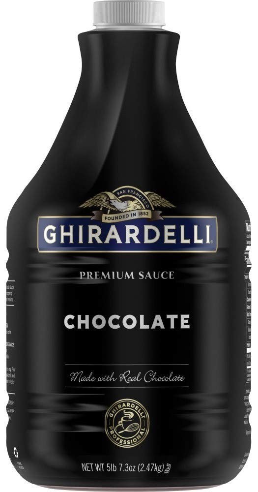 Ghirardelli Premium Chocolate Sauce – 5 lb 7.3 oz (87.3 oz) – Rich & Silky