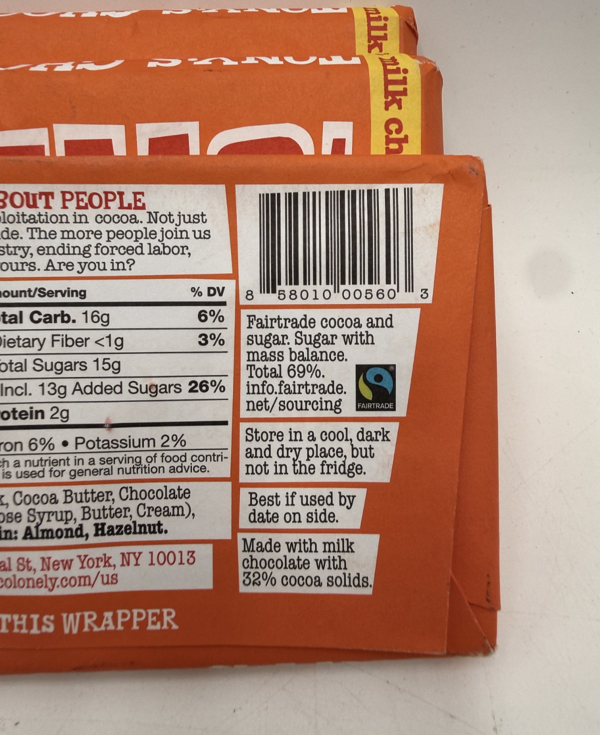 Tony’s Chocolonely Caramel Sea Salt & Milk Chocolate Bars Lot Of 3 – (1.66 oz.)