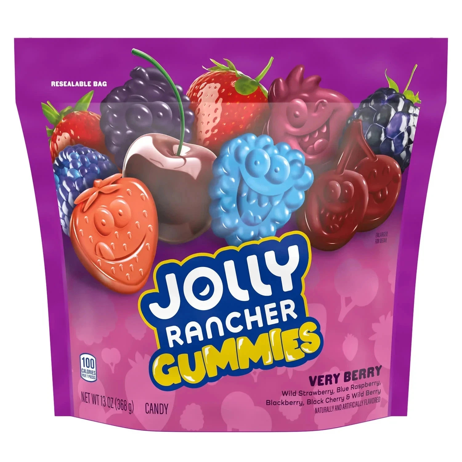 Jolly Rancher Gummies Very Berry Fruit Flavors, 13-Ounce Resealable (Pack of 4)