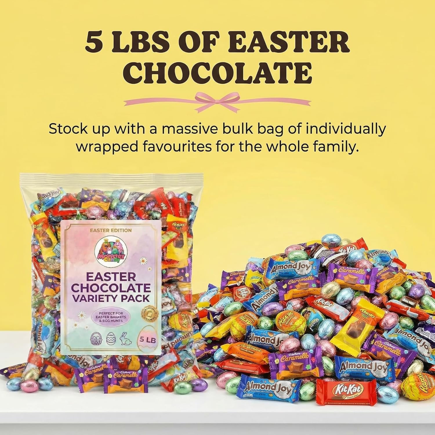 Assorted Chocolate Candy Bulk Variety Pack 5 Lb Individually Wrapped Mix