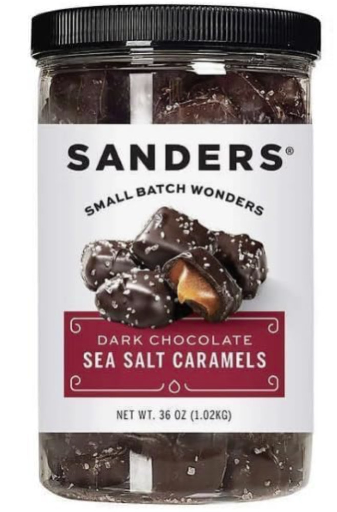 Sanders Dark Chocolate Sea Salt Caramels – 36 Oz- 1-Pack- NEW!!!!
