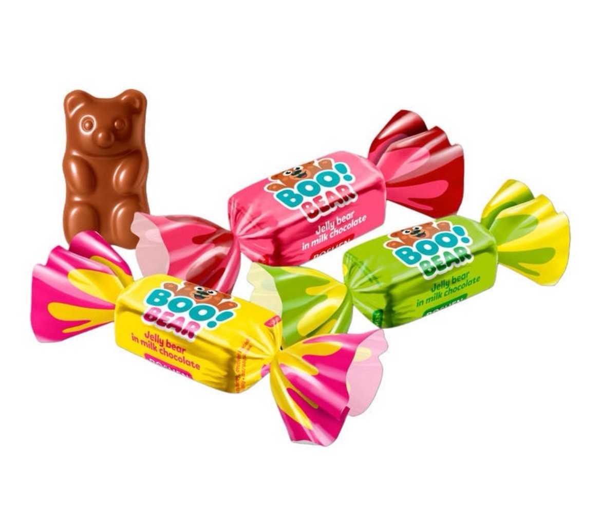 Roshen Ukrainian Candy Mix Box 1kg – Assorted Chocolates, Caramels & Gummies