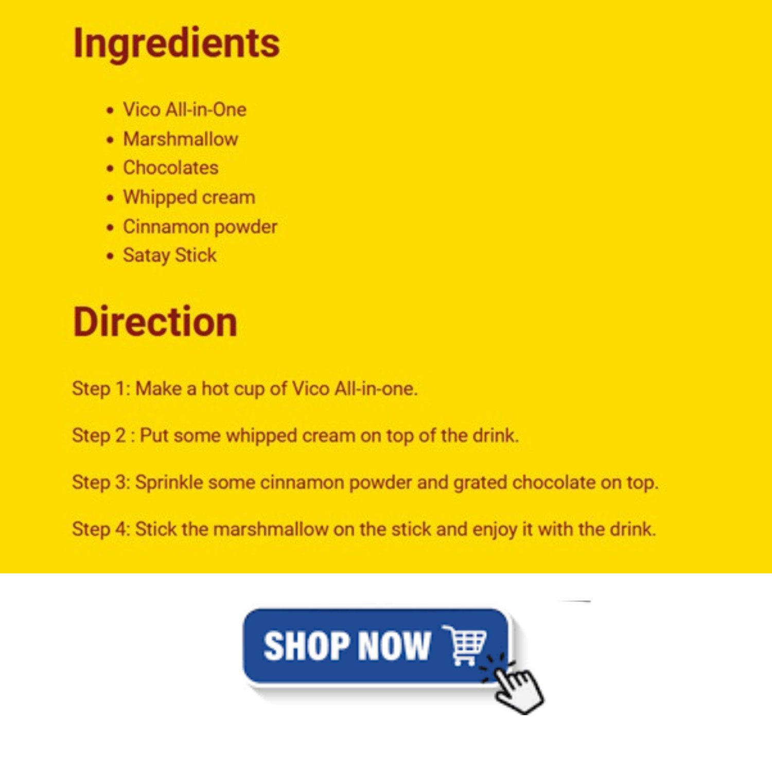 Vico Chocolate Malt Drink High Protein Product Of Malaysia 2kg Free Shipping