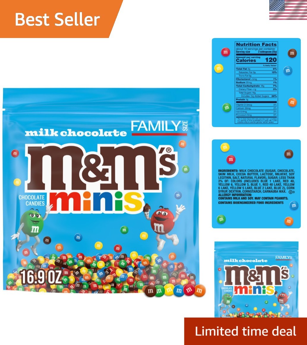 16.9 oz Resealable Milk Chocolate Assortment – Perfect for Family Sharing