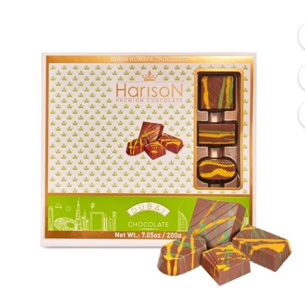 5x- Dubai Kunafa Pistachio Chocolate Made In Dubai 7.05 Oz x 5 ~ Dubai Chocolate