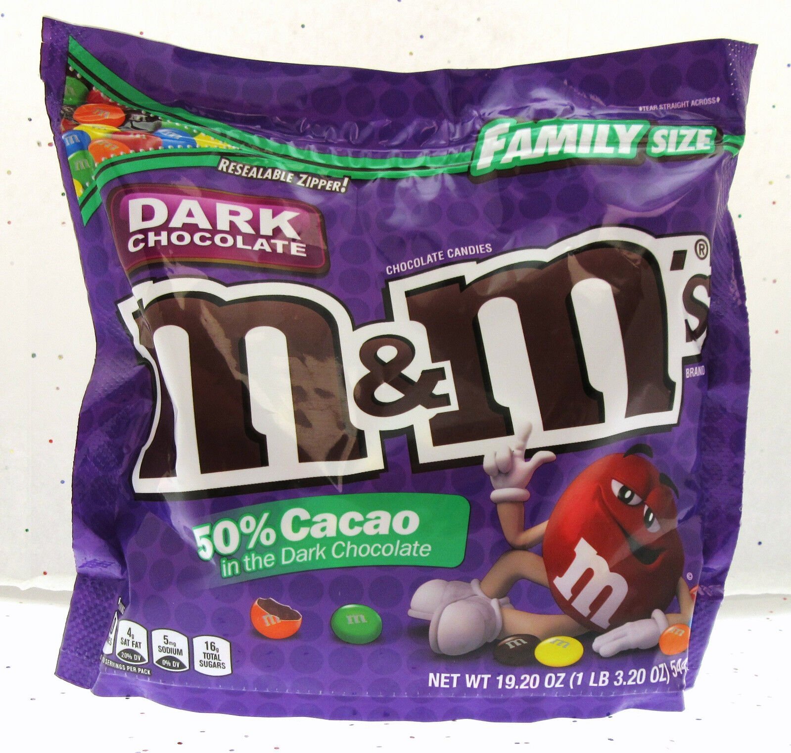 M&M’s ~ Dark Chocolate ~ m and m ~ Candy ~ 19.20oz Family Size Bag