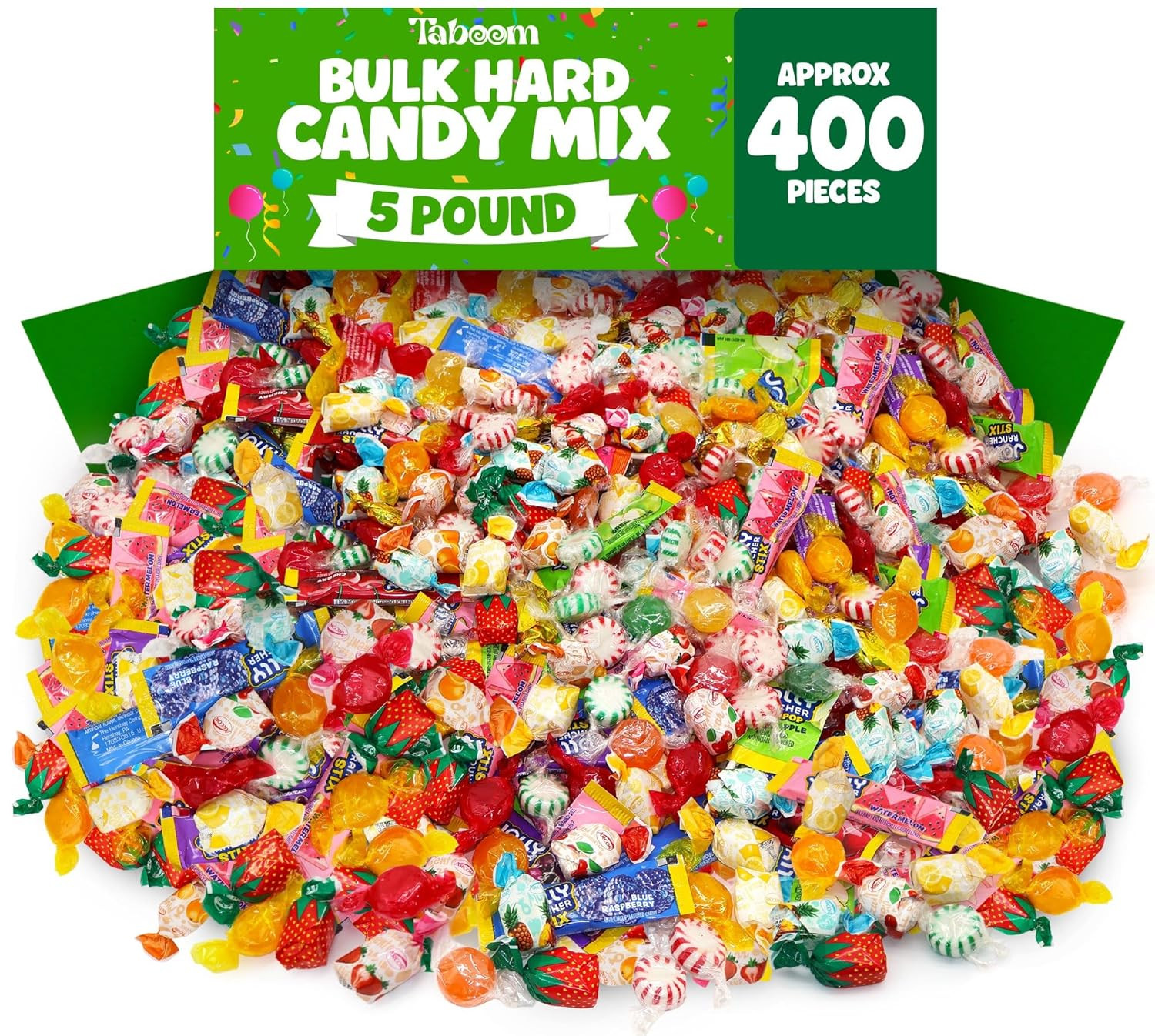 Bulk Hard Candy Variety Pack – 5 Pound Assorted Candy Mix (Approx. 400 Pieces) I