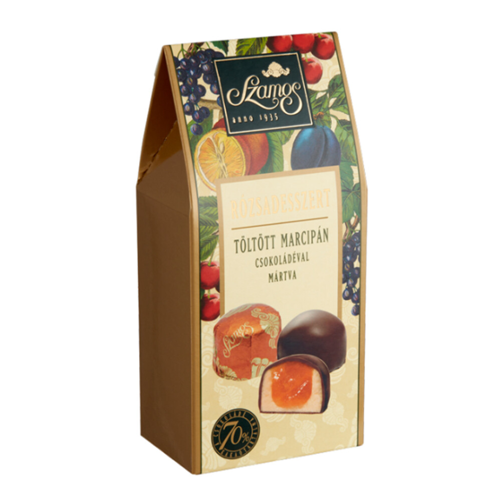 Szamos Handmade Marzipan with Sour Cherry, Hazelnut, Orange & Choc – 10 x 125g