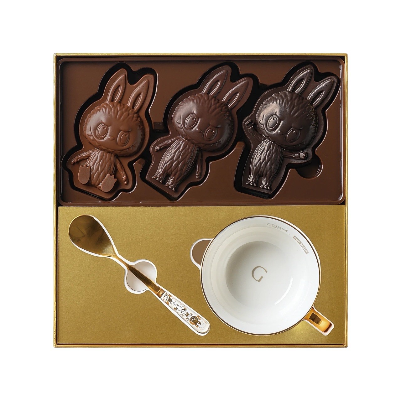 USA Only – Limited Godiva x Labubu Chocolate Gift Set with Ceramic Cup and Spoon