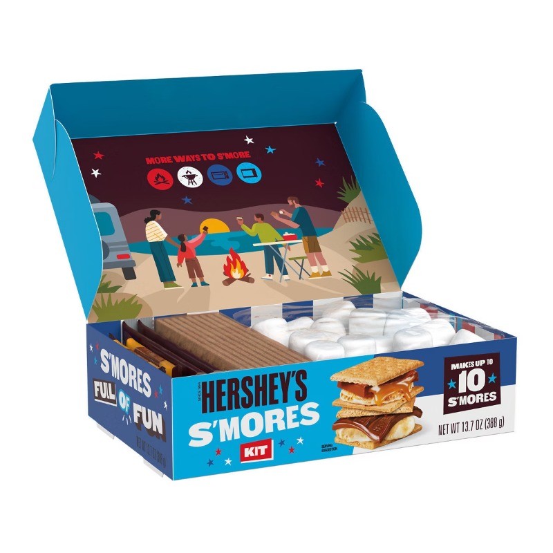 HERSHEY’S Milk Chocolate with Caramel S’mores Kit – 13.7oz