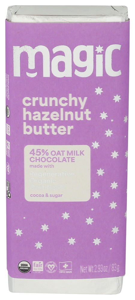 Magic Chocolate Bar Chocolate Oat Milk Hazelnut 2.93 oz (Pack of 12)