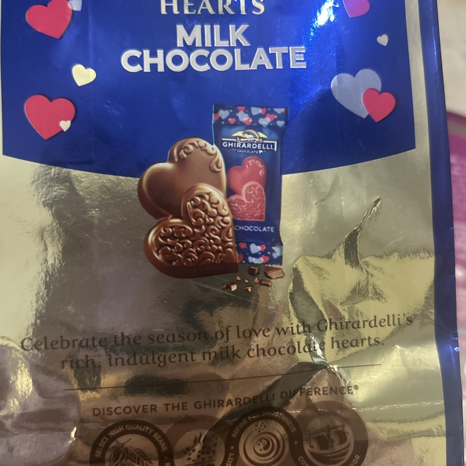 GHIRARDELLI Limited Milk Dark Chocolate Hearts Assortment Sea Salt Caramel