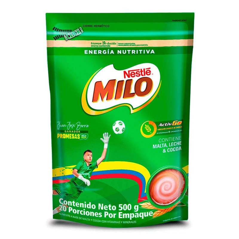 Colombian Nestle Milo Chocolate Malt Mixes and Drinks 500g 1.1lb