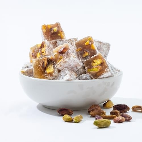 Gourmet Turkish Delight with Pistachios – Sweet Candy Gift Box (7.1 oz)