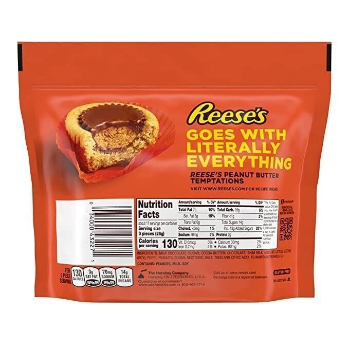 Reese’s Miniature Milk Chocolate & Peanut Butter Cups Vegan Oat Chocolate Bar