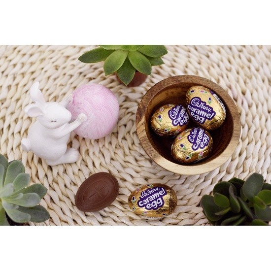 Cadbury Caramel Eggs Easter Basket Candy Milk Chocolate Treats 4.8 Oz Pack