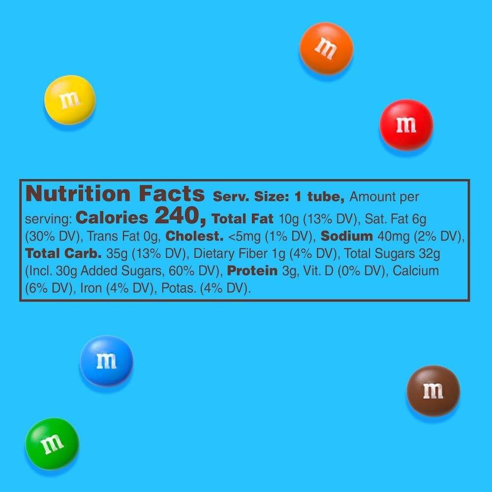 M&M’S Milk Chocolate MINIS Size Candy 1.77-Ounce Tube 1.77 Ounce (Pack of 24)