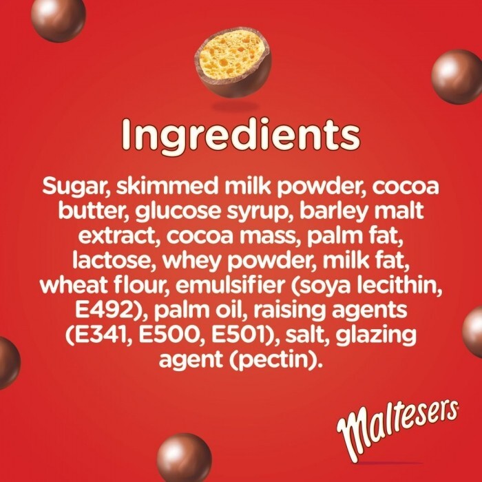 Mars Maltesers Party Bucket 465g Sweets Snack Crunchy Chocolate Bite Size Treats