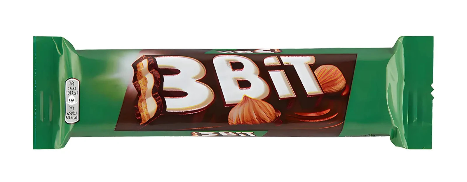32 3BIT Hazelnut Cream Flavor Chocolate Bars 46g 1.6oz