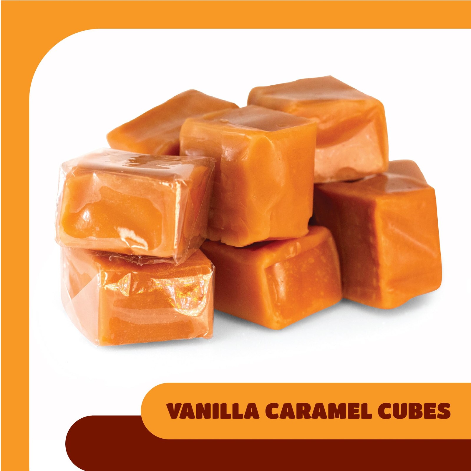 Caramel Cubes Candy – 2 Pound Bulk Pack (About 150 Count) – Individually Wrapped