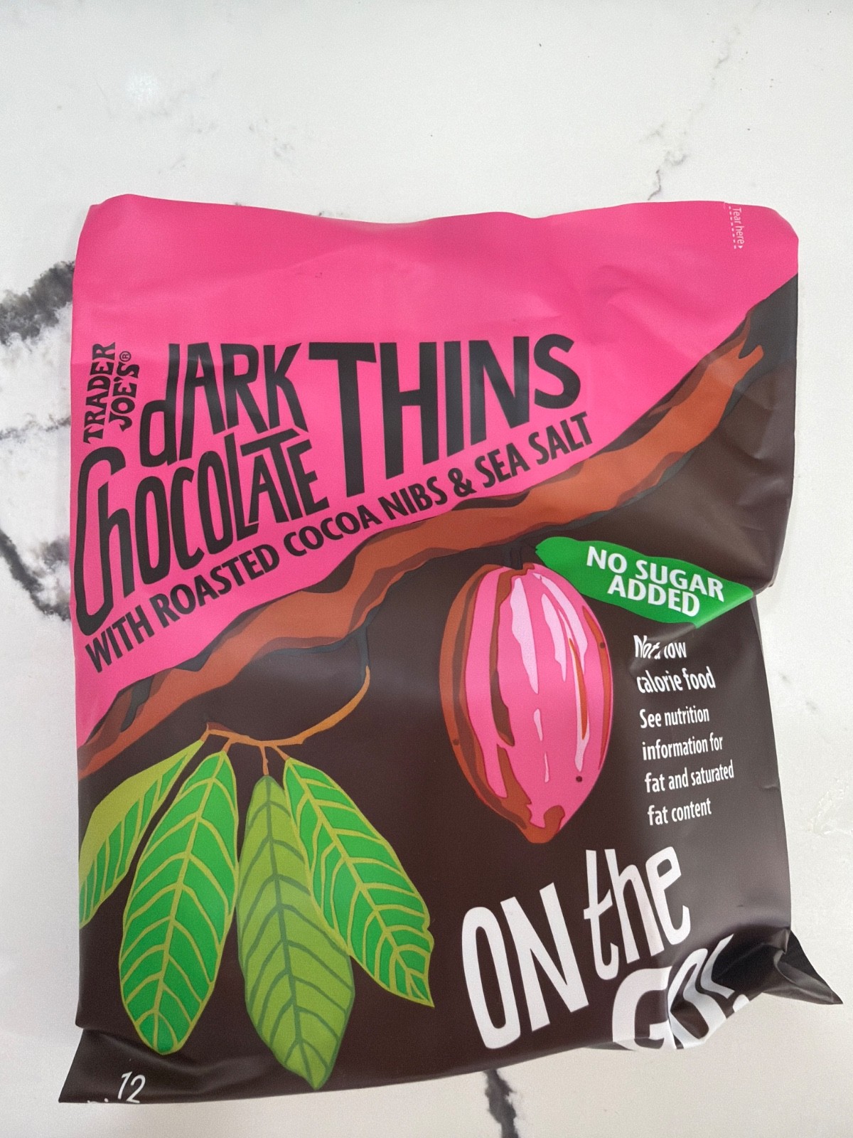 2-Pack Trader Joe’s Dark Chocolate Thins On the Go! No Sugar Added