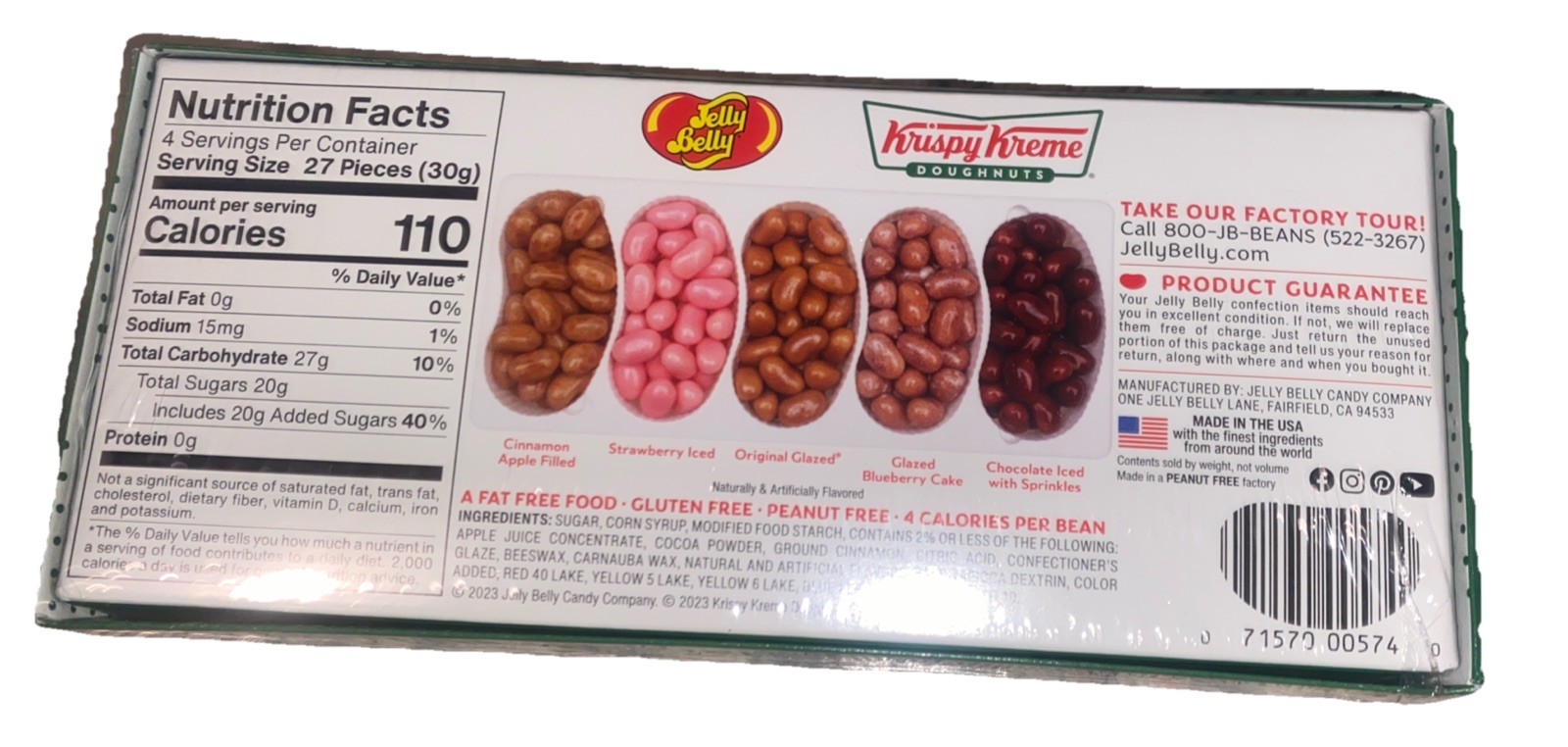 Jelly Belly Krispy Kreme Boxed Gift Box Novelty Easter Basket Fun Candy Gift