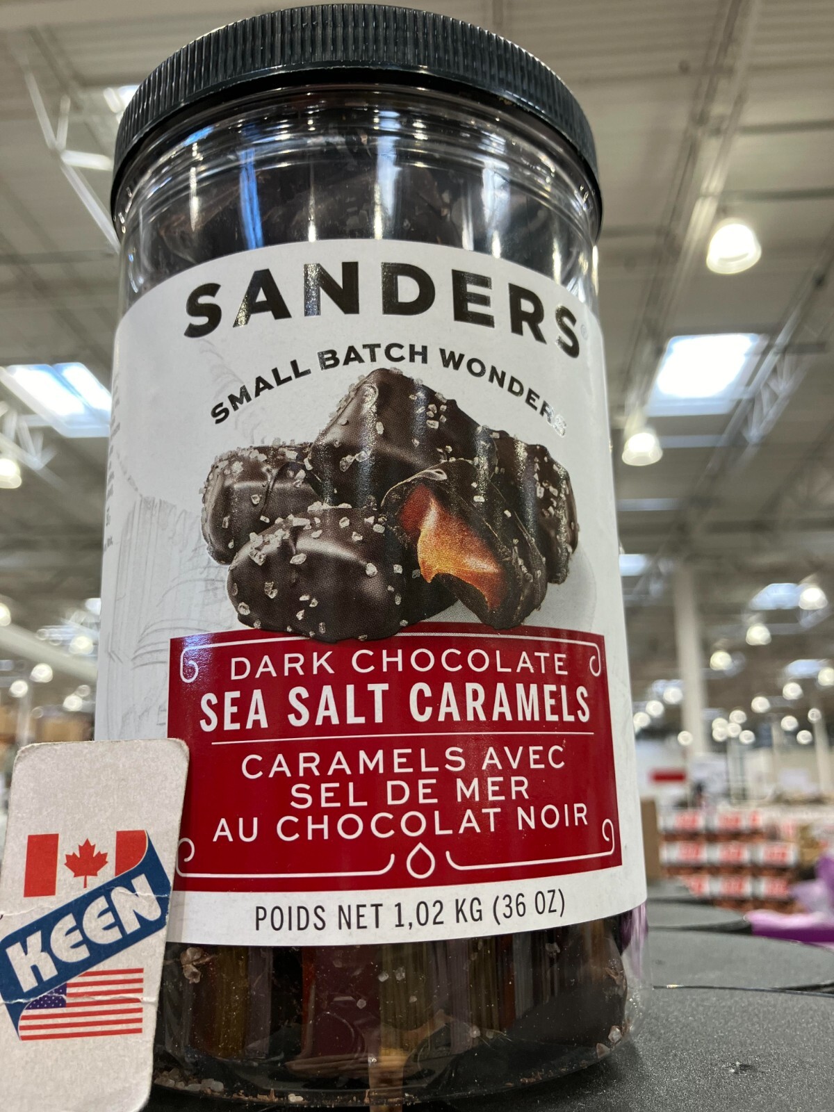 Sanders Dark Chocolate Sea Salt Caramels, 1.02 kg/ 2.25 LB, Exp:2024/12/20