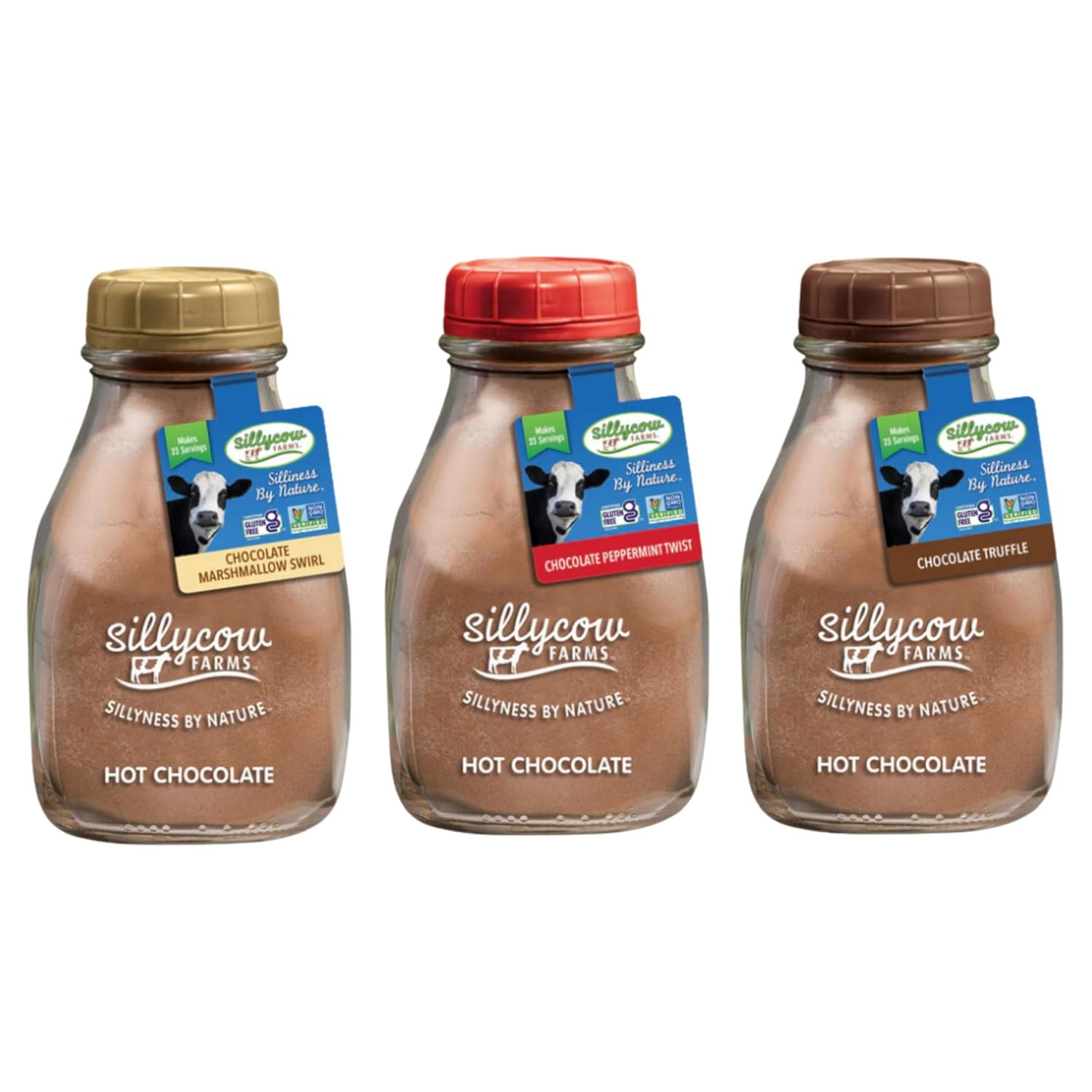Sillycow Farms Hot Chocolate Variety Pack | Marshmallow Swirl, Chocolate Truffle