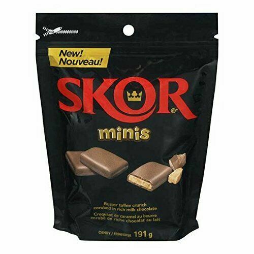 5x Hershey Skor Minis Candy Chocolate Assortment ORIGINAL 191g Canada FRESH