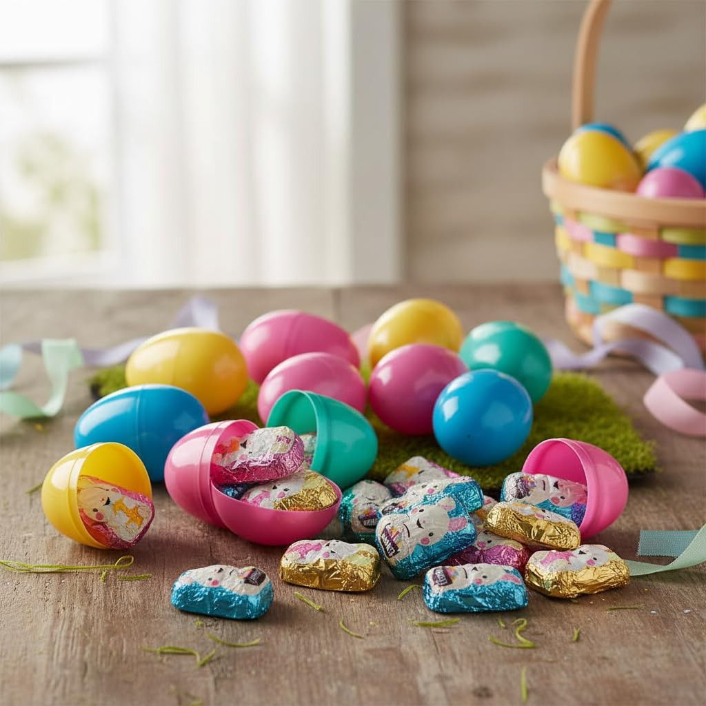 Hershey Easter Bunny Candy Bulk – 95 Mini Milk Chocolate Easter Bunnies Individu