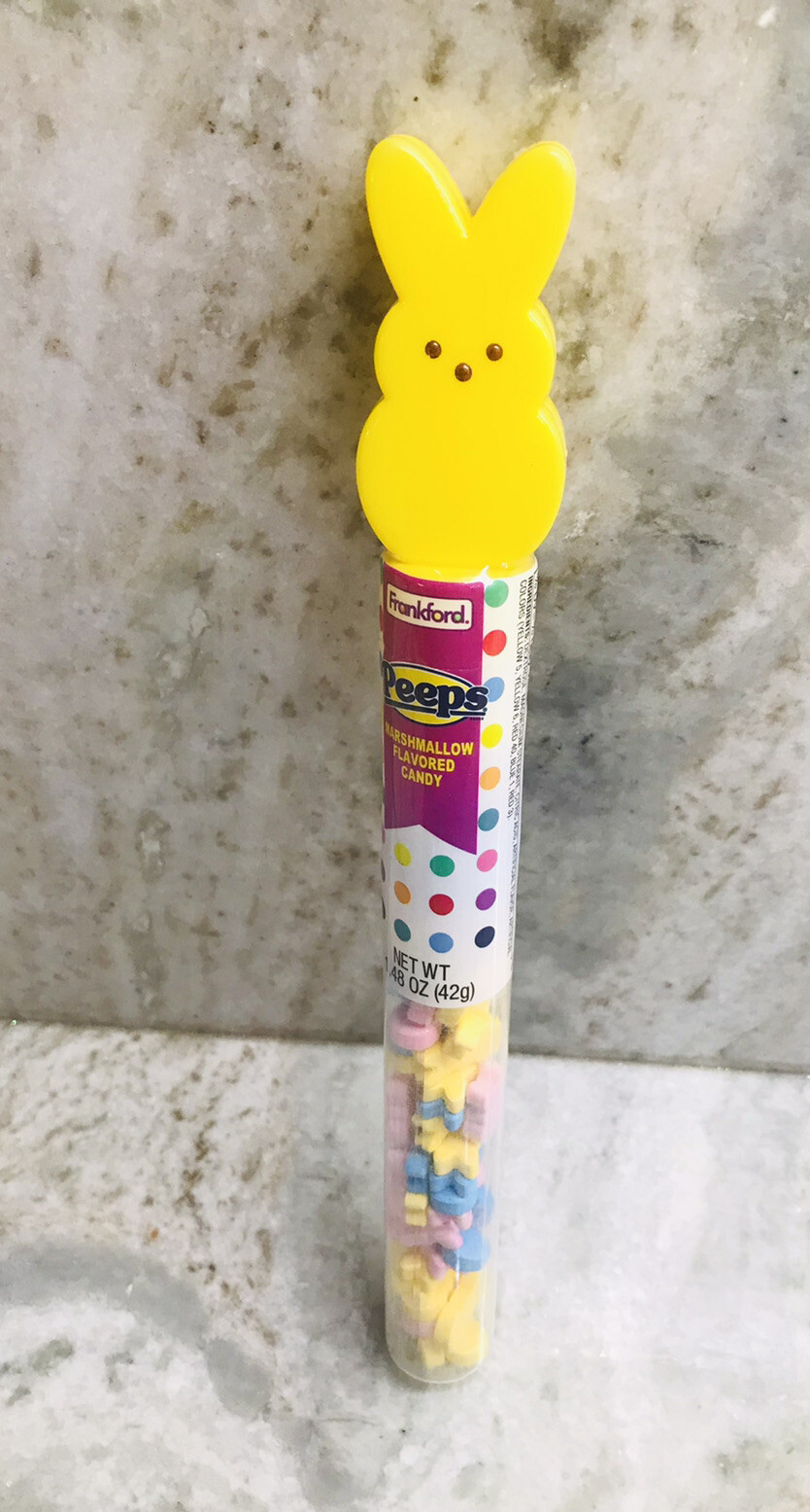 Frankfort Peeps Marshmallow Easter Candy Tube:1.48oz. Yellow See Below