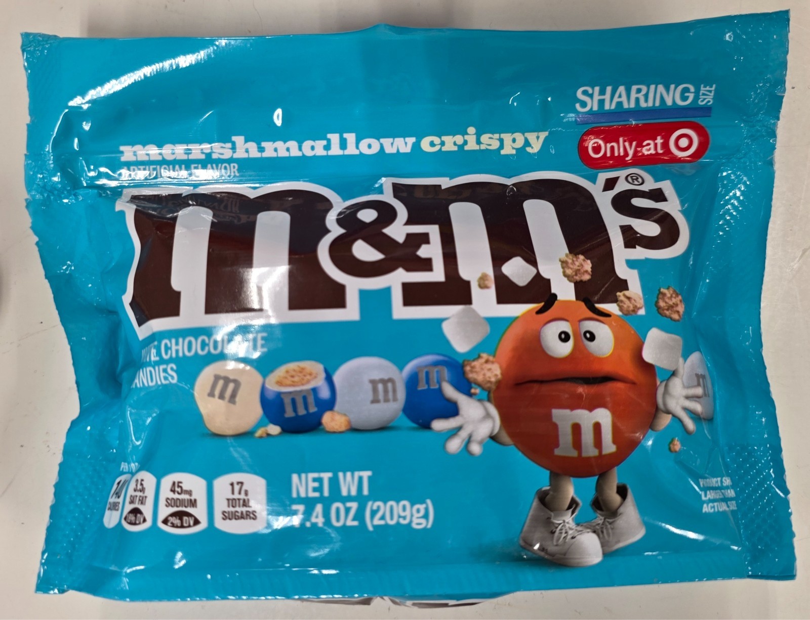 NEW M&M’S MARSHMALLOW CRISPY WHITE CHOCOLATE 7.4 OZ BAG TARGET EXCLUSIVE