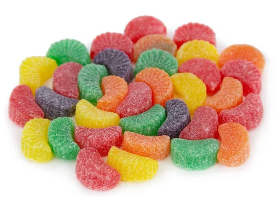 COASTAL FRUIT SLICES GUMMY CANDIES-MOUTH WATERY-BULK BAG LIMITED VALUE PRICE!!!!
